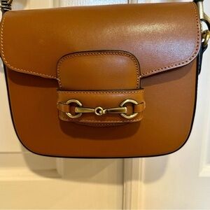 Horse bit genuine leather bag - made in Italy